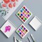 12 Wells Ceramic Palette with Covers Porcelain Paint Palette Mixing Tray for Painting Watercolor Gouache Arts & Crafts Accessories Organizer Mixing Colors